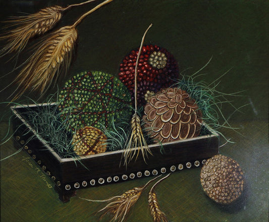 Seed Decorations in Mexican Box