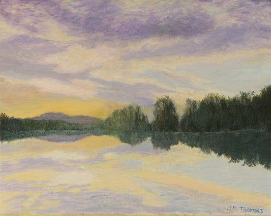 Sunrise over the water